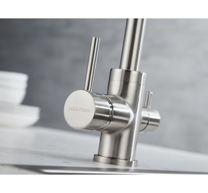 Смеситель Paulmark Essen Es213211-BS (NI), брашированная сталь (никель)