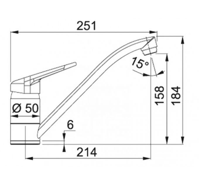 Смеситель Franke NOVARA PLUS, хром (115.0347.142)