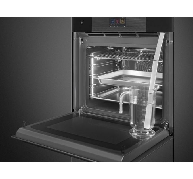 Духовой шкаф SMEG SO6104APB3 с паром и СВЧ