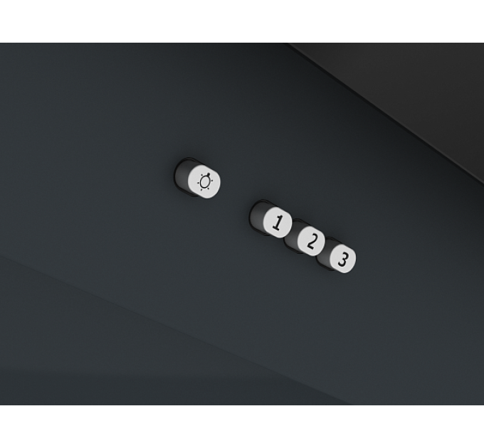 Вытяжка Elikor Рубин 60П-650-К3Д антрацит/черный