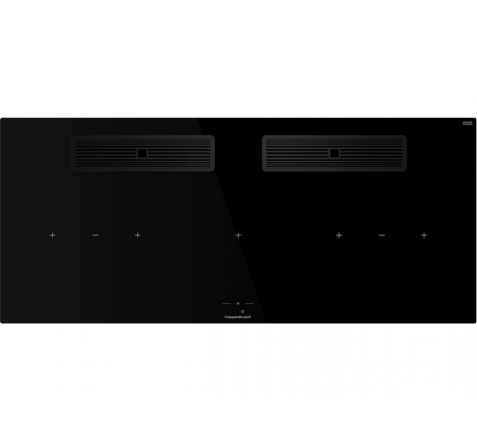 Варочная панель Kuppersbusch KMI 12850.0 SR-S Black Chrome индукционная с вытяжкой