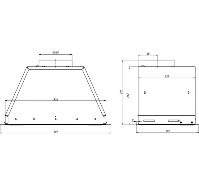 Вытяжка Elikor BOX 50П-1000-Э4Д белый SM