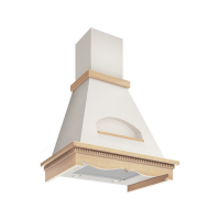 Вытяжка Elikor Бельведер 60П-650-П3Д бежевый/дуб неокр