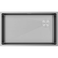 Мойка Paulmark Next-skew 74 uni PM887444-BS, брашированная нерж. сталь