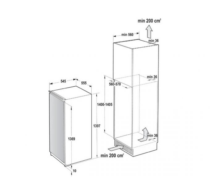 Морозильная камера ASKO FN31442EI встраиваемая