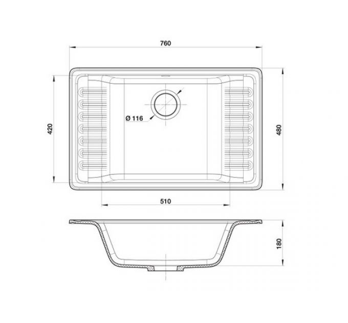 Мойка GRANFEST GF-ZW-71 бежевый