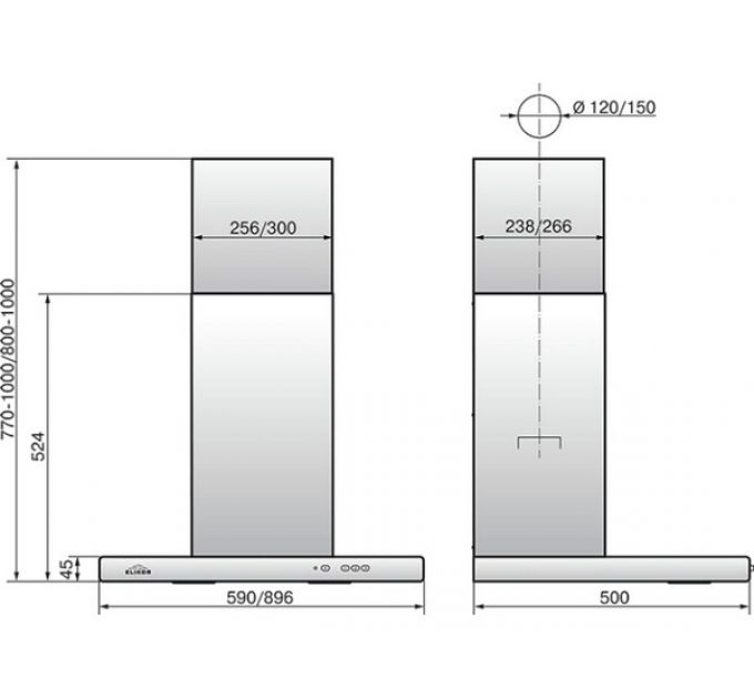 Вытяжка Elikor Квадра 60П-430-К3Д антрацит