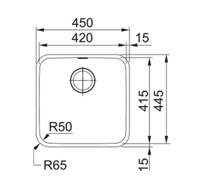 Мойка Franke BCX 110-42, стоп-вент. (122.0689.805)
