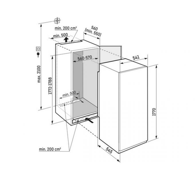 Холодильник Liebherr IRBSd 5121-22 001 встраиваемый