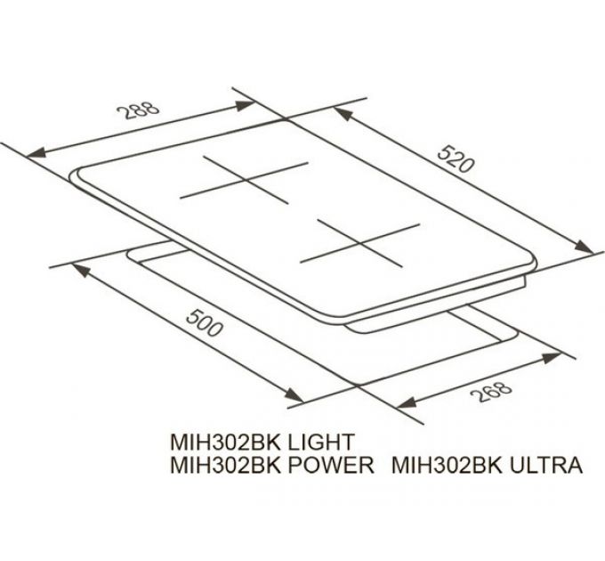Варочная панель MEFERI MIH302BK ULTRA индукционная