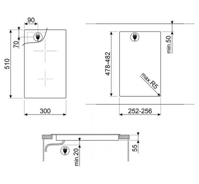 Варочная панель SMEG SI2321D индукционная