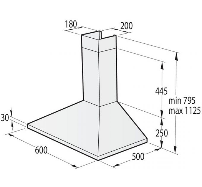 Вытяжка Gorenje WHC63CLB