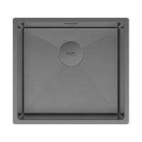 Мойка Paulmark Next 48 uni PM214844-GM, вороненая сталь