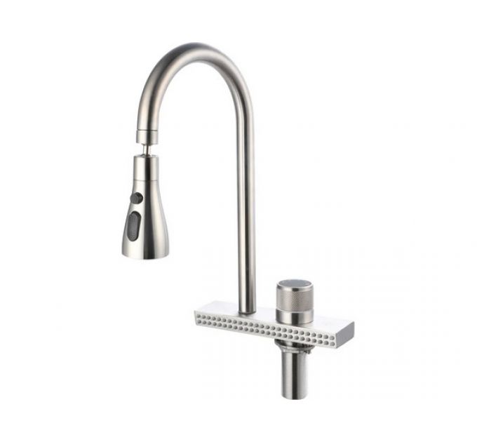 Смеситель Handmade SUS130-017F-2, нерж.сталь, с водопадом