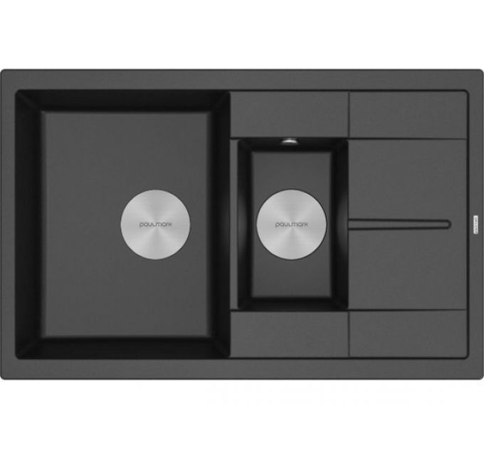 Мойка Paulmark Flugen 60/1,5 PM237850-BL, черный гранит