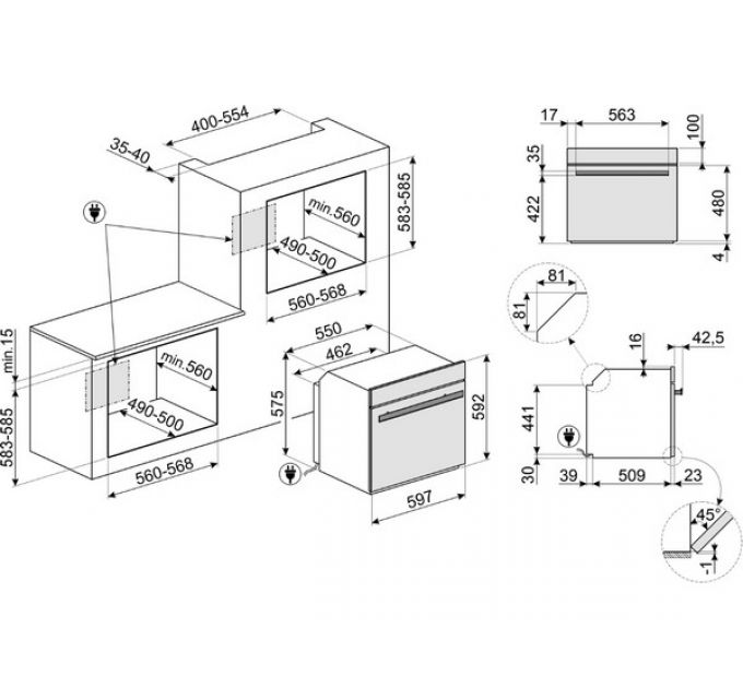 Духовой шкаф SMEG SOP6602TNR