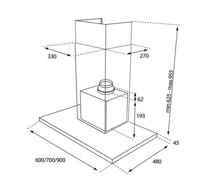 Вытяжка Teka DSJ 950 SS (40484832)