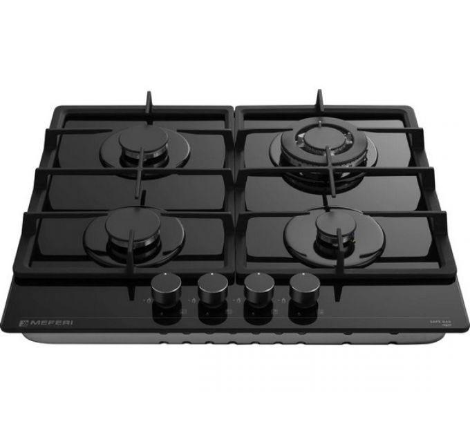 Варочная панель MEFERI MGH604BK GLASS POWER газовая