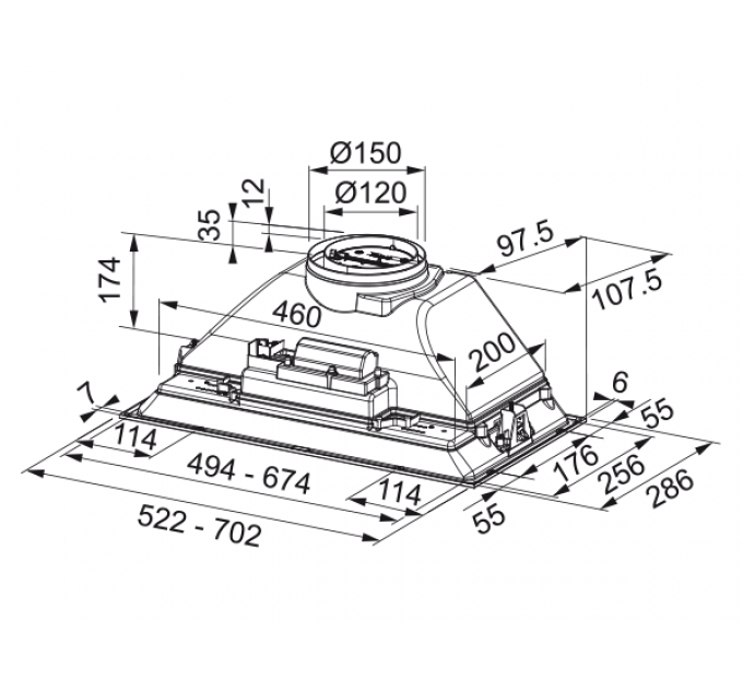 Вытяжка Franke FBI 525 XS (305.0599.507)
