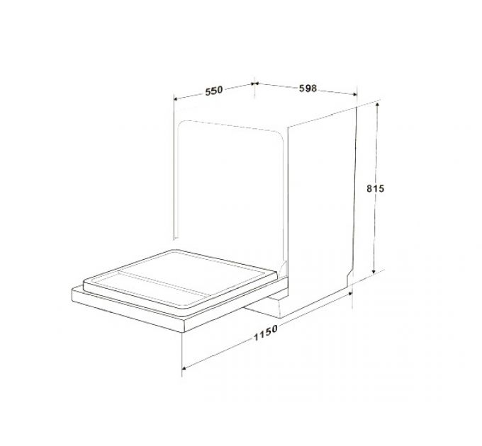 Посудомоечная машина De Dietrich DCJ422QSX