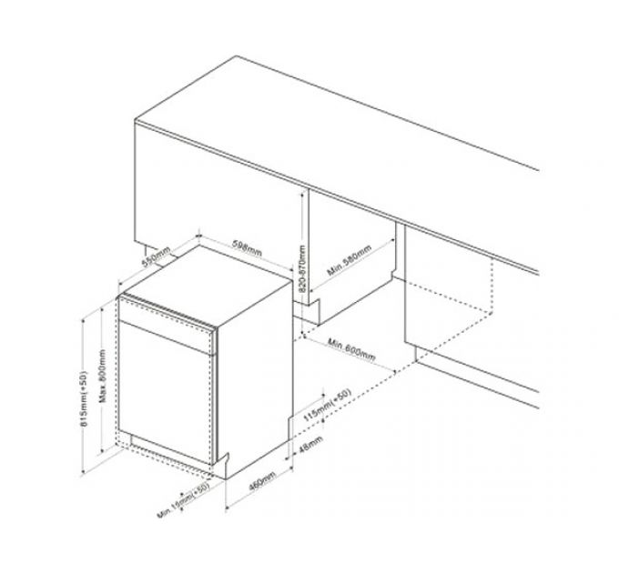 Посудомоечная машина De Dietrich DCJ422QSX