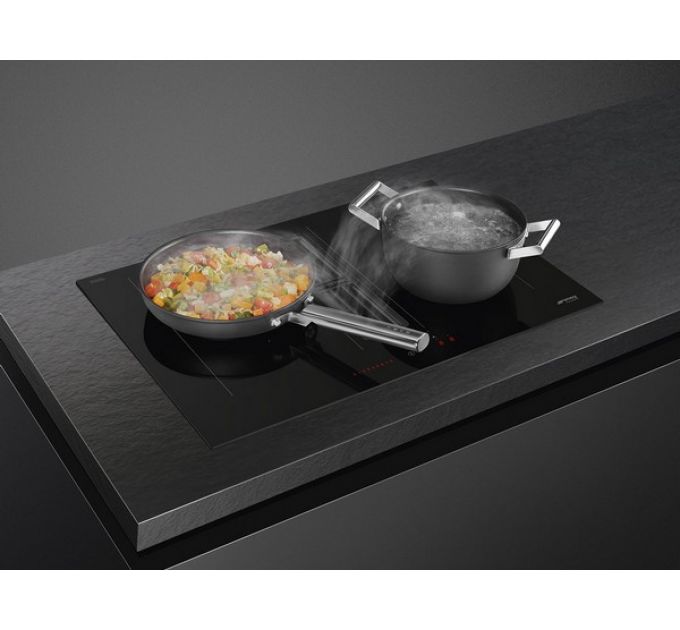 Варочная панель SMEG HOBD472D2 индукционная с вытяжкой