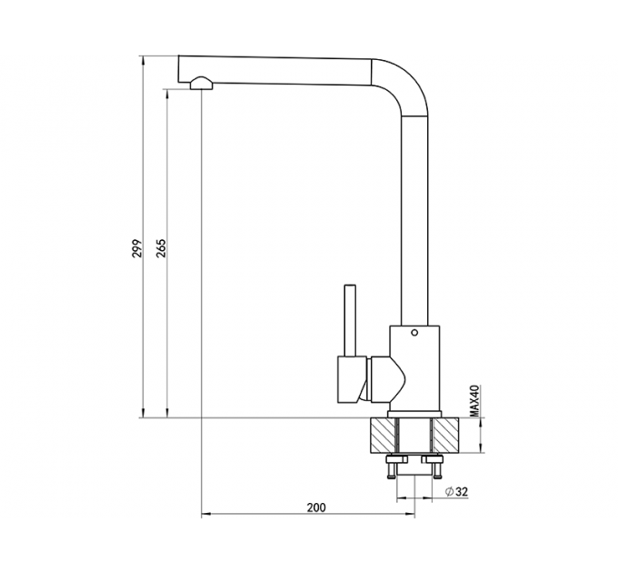Смеситель Florentina Фабио брауни