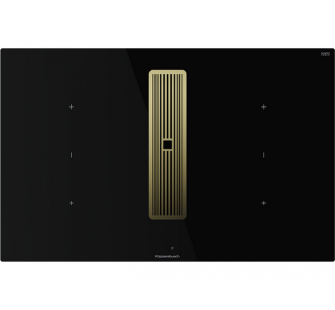 Варочная панель Kuppersbusch KMI 8350.0 SR Gold индукционная с вытяжкой