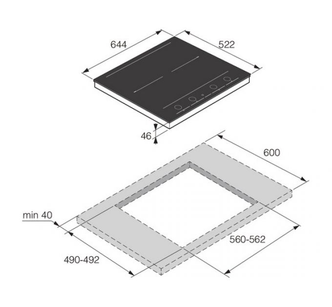 Варочная панель ASKO HID654MC индукционная