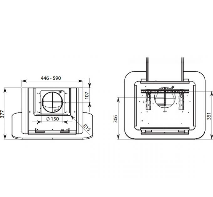 Вытяжка Falmec TAB BLACK 60