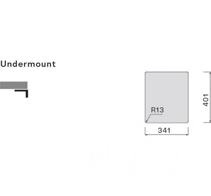 Мойка Falmec Como 34 (подстольный монтаж)