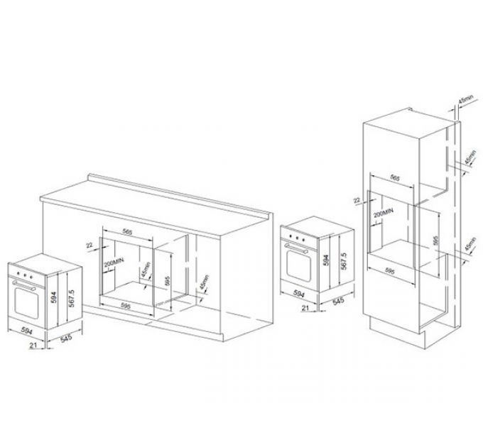 Духовой шкаф GRAUDE BE 60.3 E