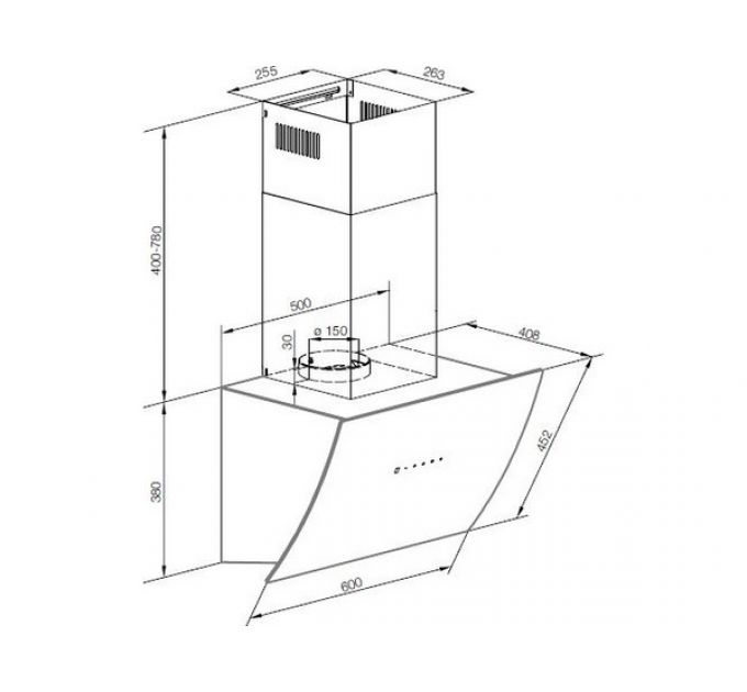 Вытяжка GRAUDE DH 60.1 WE