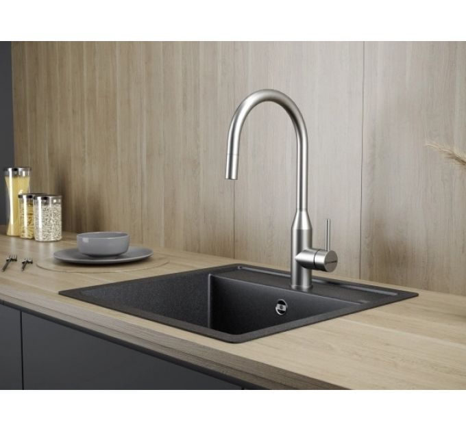 Смеситель Kuchenstern TIDA-S нержавеющая сталь