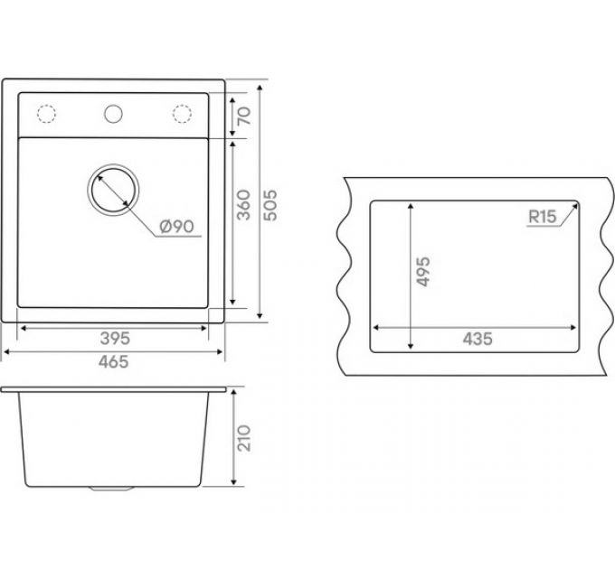 Мойка Kuchenstern TOP 45 белый