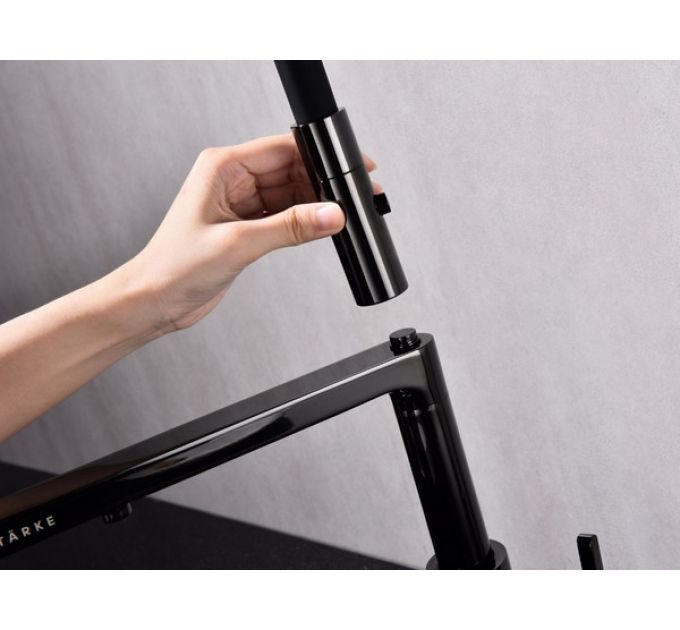 Смеситель Paulmark Tornado To213402-GB, глянцевый черный