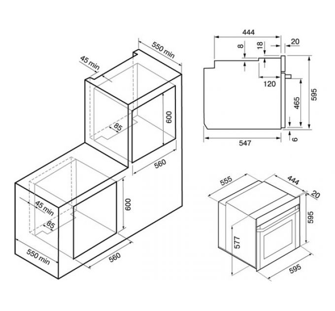 Духовой шкаф KRONA LEGENDE 60 IX