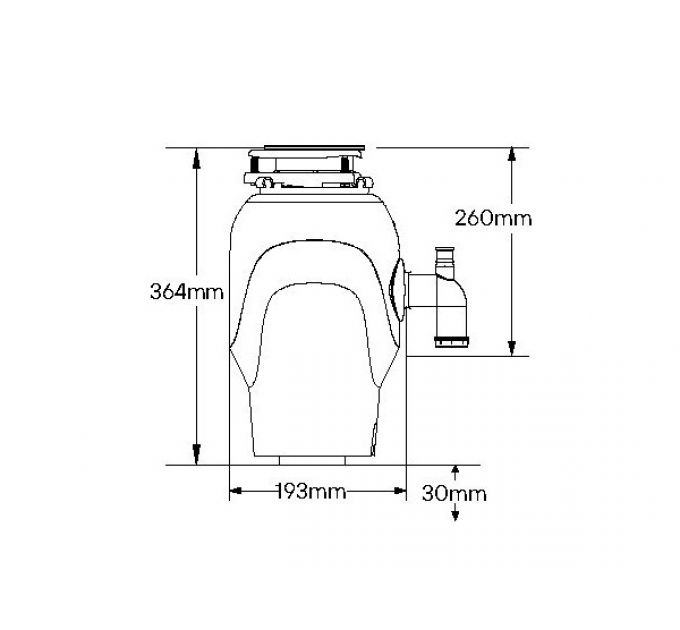 Измельчитель пищевых отходов Paulmark FISSION 1000