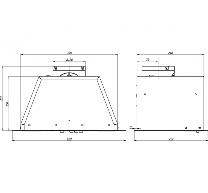Вытяжка Elikor BOX 42П-450-К3Д черный