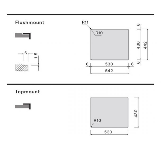 Мойка Falmec Garda 50