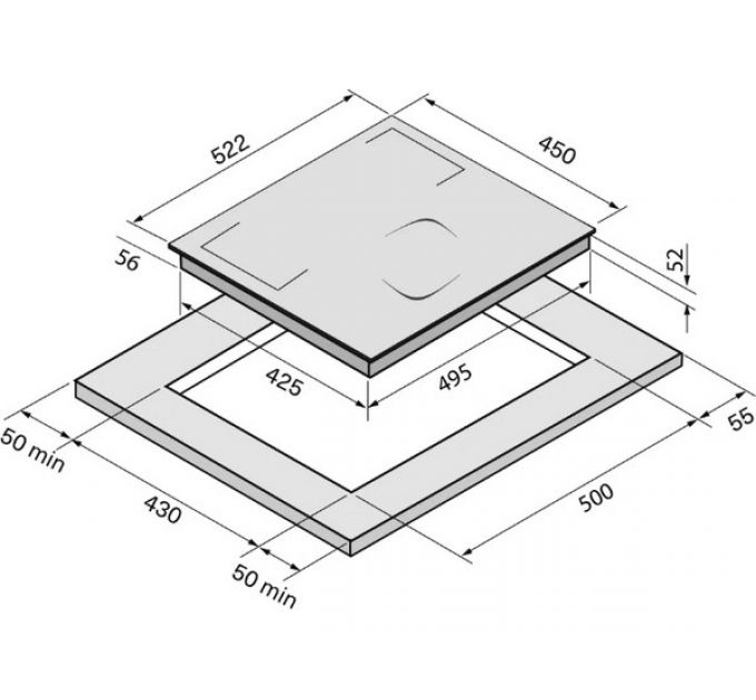Варочная панель KRONA MYSTERIUM max ih 45 GR индукционная