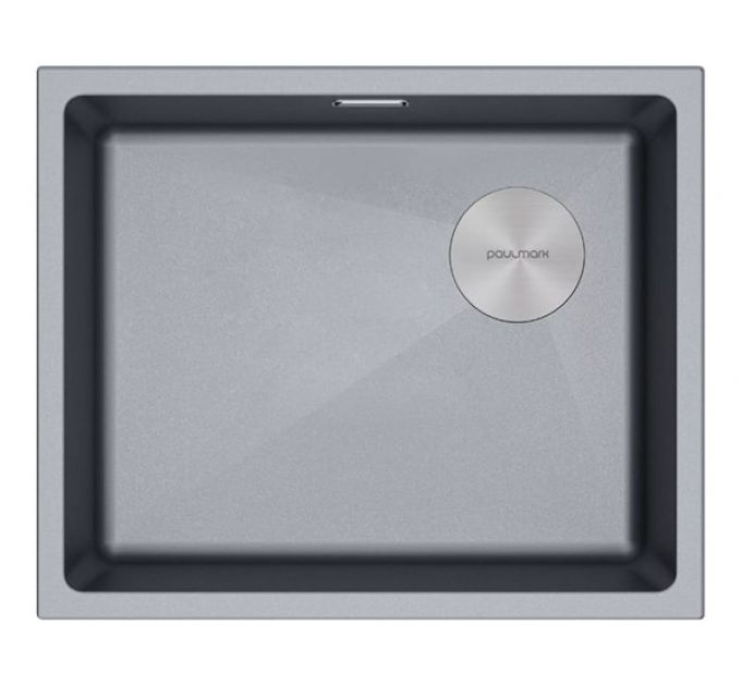 Мойка Paulmark Lumi 55uni-skew LU55SK-GRM, серый металлик