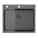 Мойка Paulmark Kroner-pro 59 PM705951-GM, вороненая сталь