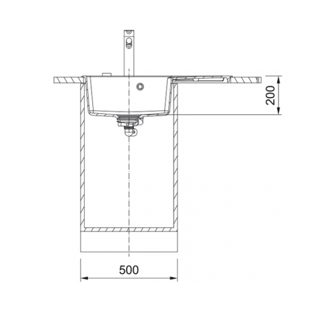 Мойка Franke CNG 611/211-78 TL, черный матовый, чаша слева (114.0639.726)