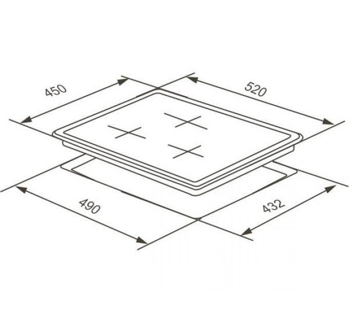 Варочная панель MEFERI MIH453WH POWER индукционная