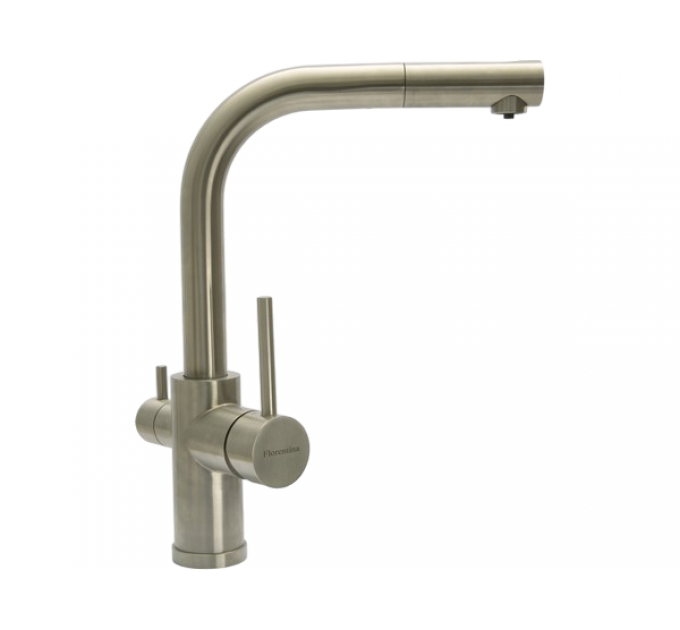 Смеситель Florentina Кристалл нержавеющая сталь