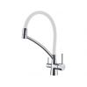 Смеситель Paulmark Siegen Si213111-CRW, хром, белый шланг