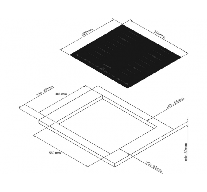 Варочная панель Kuppersberg ICS 644 индукционная
