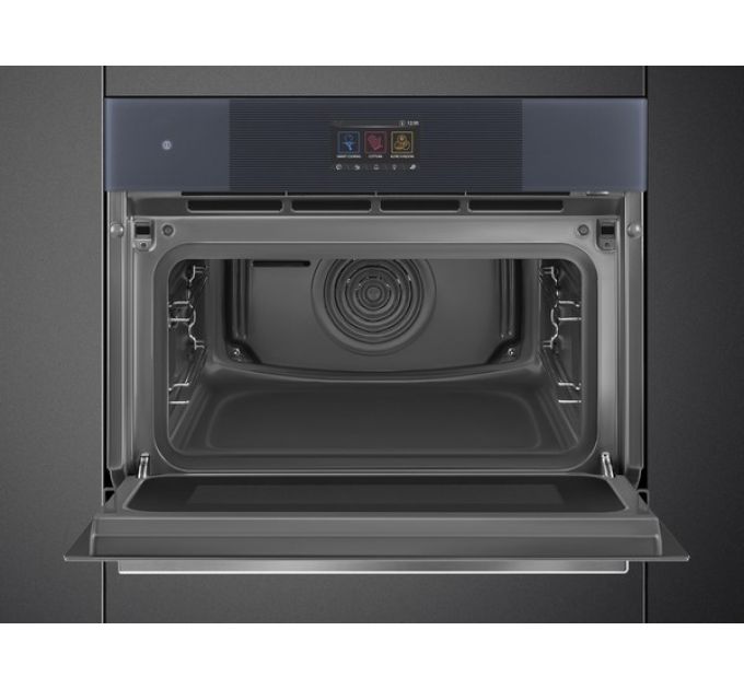 Духовой шкаф SMEG SO4104APG компактный с паром и СВЧ