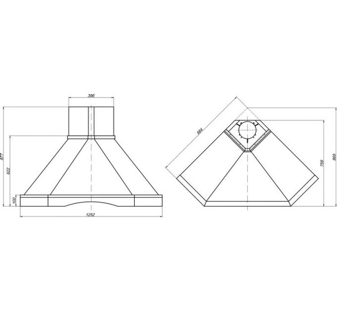 Вытяжка Elikor Форест 90П-650-П3Д бежевый/дуб неокр
